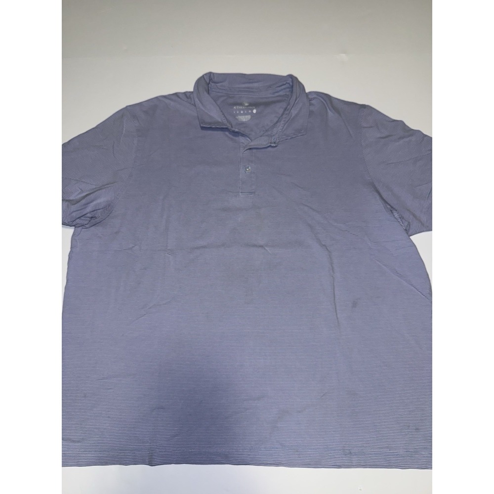 Southern Proper Men XXL Polo Shirt Blue Pink Striped Golf Casual Preppy Outside